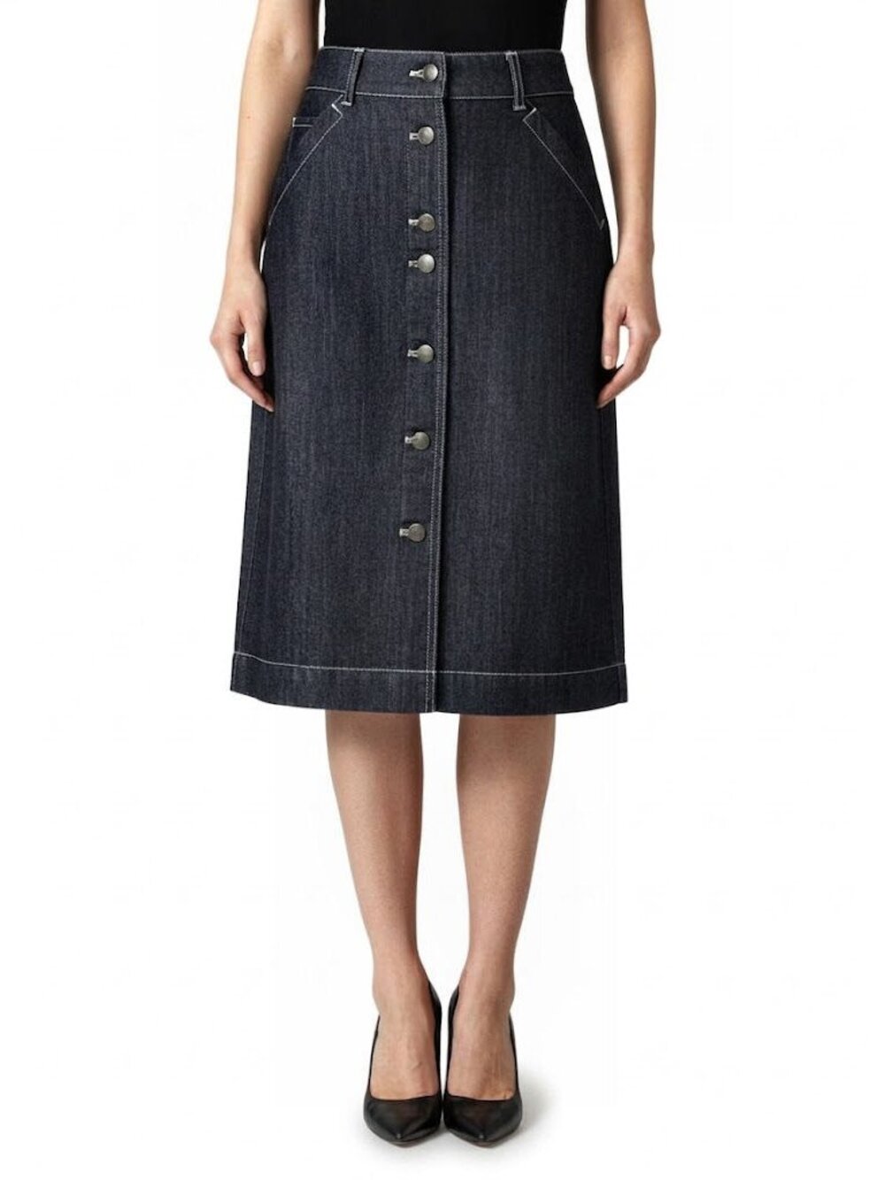 Tomas Maier Denim A - Lined Skirt, Womens Size 2